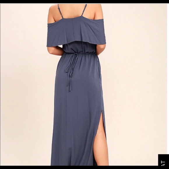 COPY - Lulus off shoulder maxi dress - Picture 2 of 6